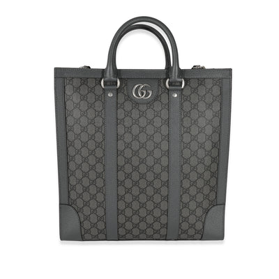 Grey GG Supreme Canvas Medium Ophidia Tote