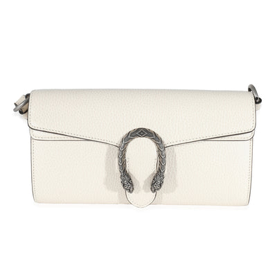 Mystic White Dollar Calfskin Web Small Dionysus Crossbody Bag