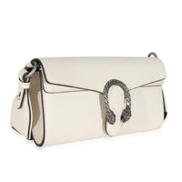 Mystic White Dollar Calfskin Web Small Dionysus Crossbody Bag