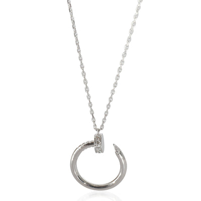 Juste Un Clou Diamond Pendant in 18K White Gold 0.12 CTW