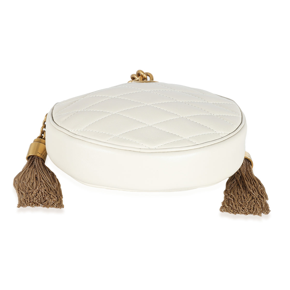 Crema Soft Quilted Lambskin Le Maillon Round Tassel Chain Bag