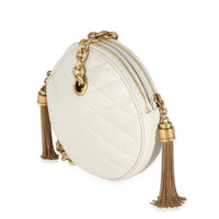 Crema Soft Quilted Lambskin Le Maillon Round Tassel Chain Bag