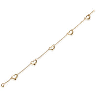 Elsa Peretti Open Heart 5 Station Bracelet in 18K Yellow Gold