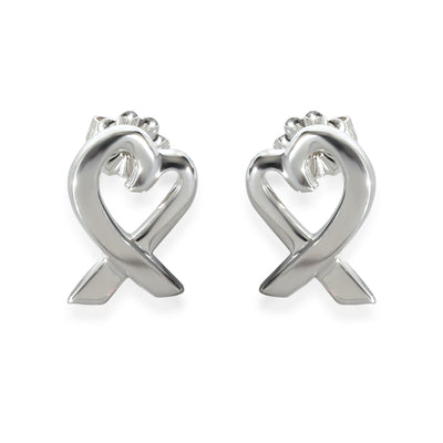 Paloma Picasso 14 mm Loving Heart Earrings in Sterling Silver