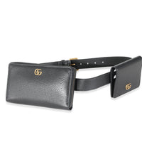 Gucci Black Leather Marmont Double Belt Bag