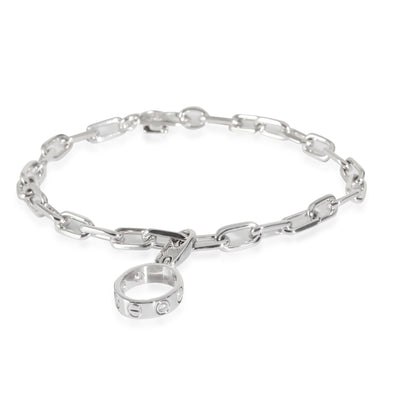 Spartacus Bracelet With Love Charm (White Gold)