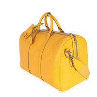 Yellow Embossed Perforated Calfskin GG Convertible Duffle