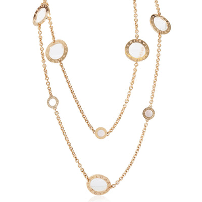 Bvlgari Bvlgari Mother Of Pearl Sautoir Necklace in 18k Rose Gold