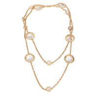 Bvlgari Bvlgari Mother Of Pearl Sautoir Necklace in 18k Rose Gold