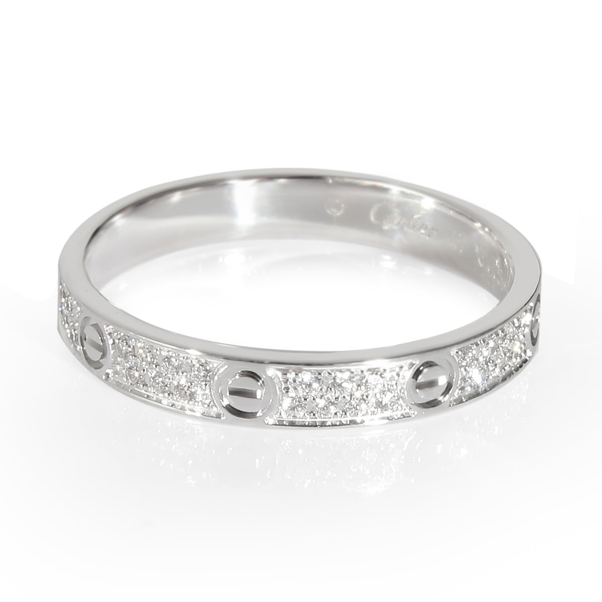 Love Wedding Band, Small Model (White Gold)