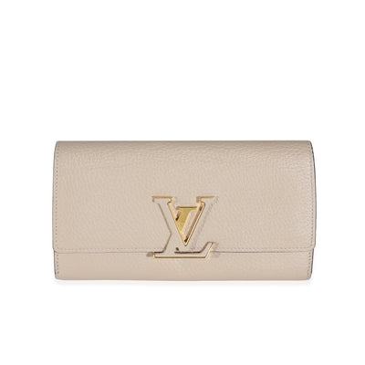 Louis Vuitton Pebble Taurillon Capucines Wallet