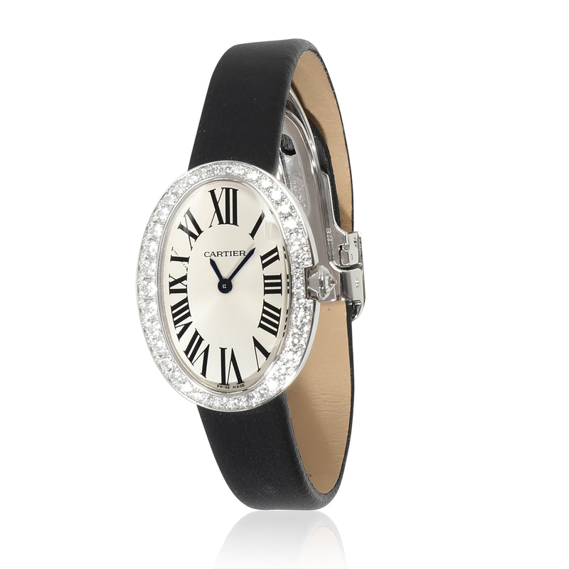 Cartier Baignoire WB520027 Women's Watch in 18kt White Gold