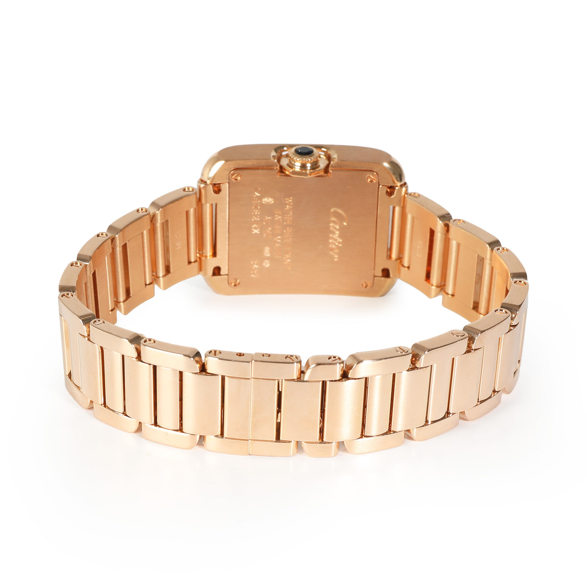 Tank Anglaise de Cartier W5310013 Women's Watch in  Rose Gold