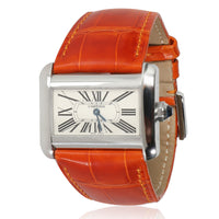 Tank Divan de Cartier W6300255 Womens Watch in  Stainless Steel