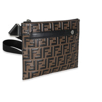 Fendi Bi-Color Vitello Century FF 1974 Embossed Messenger