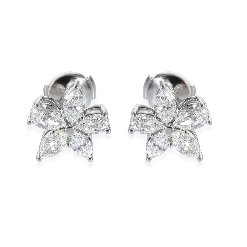 Victoria Diamond Earrings in Platinum 1.77 CTW