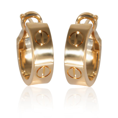 Cartier Love Earrings in 18K Yellow Gold