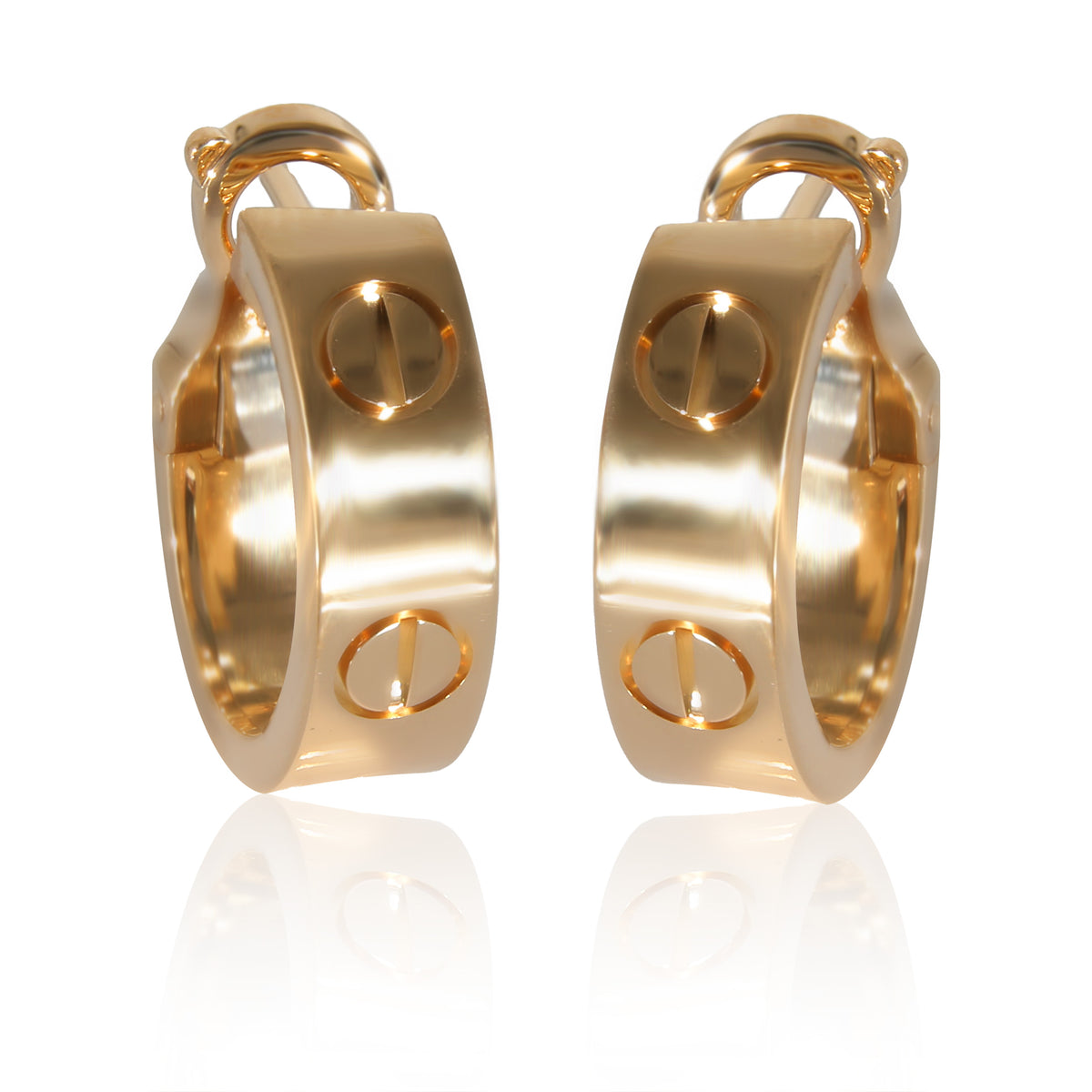 Cartier Love Earrings in 18K Yellow Gold