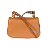 Brown Calfskin Web Mini Blondie Bag