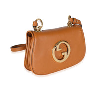 Gucci Brown Calfskin Web Mini Blondie Bag