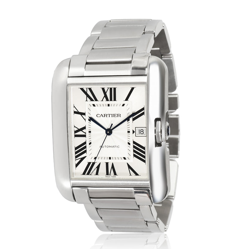 Cartier Tank Anglaise W5310008 Men's Watch in  Stainless Steel
