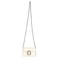 Gucci White Leather Super Mini Dionysus