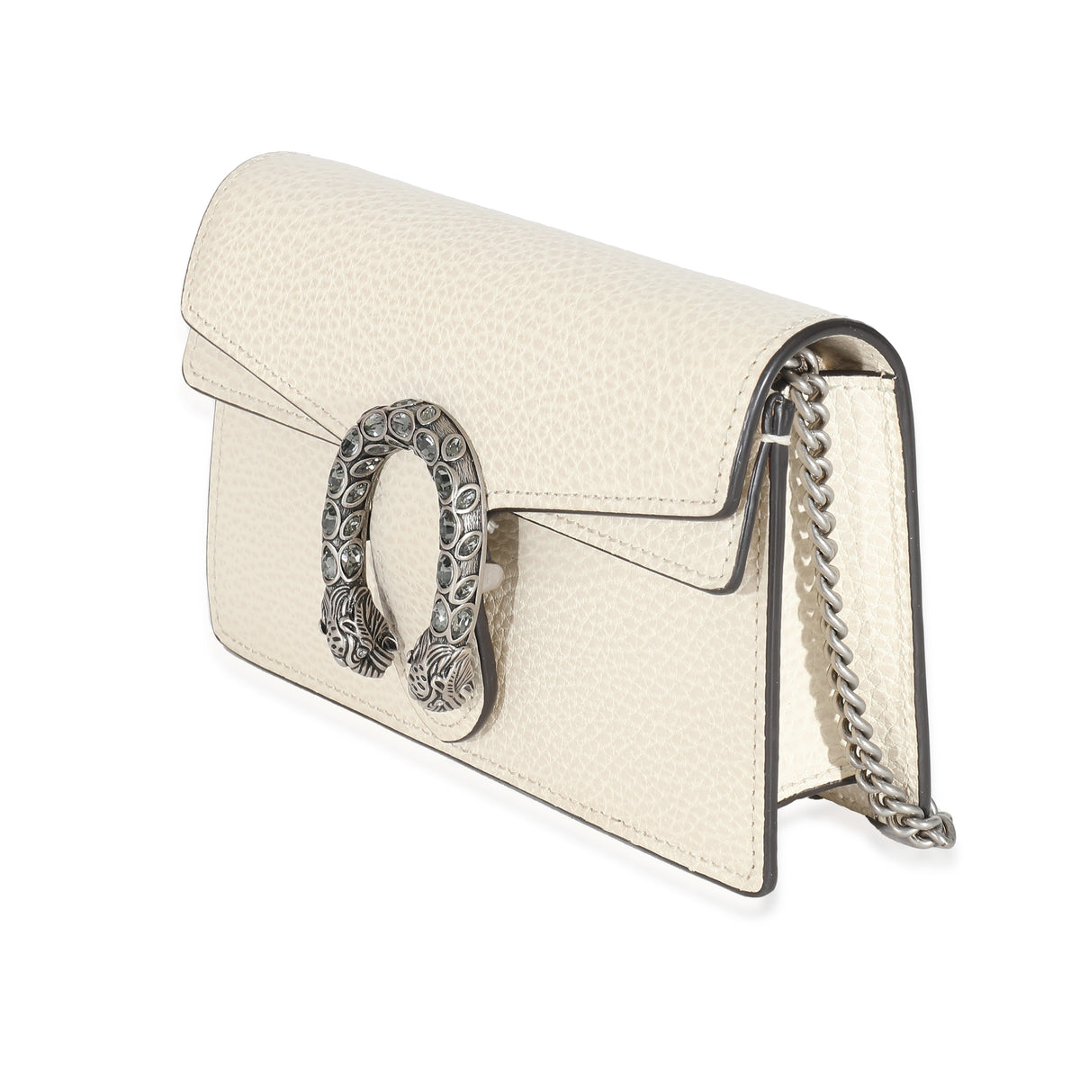 Gucci White Leather Super Mini Dionysus