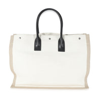 Saint Laurent Beige Canvas Rive Gauche Tote