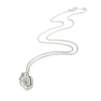 Apple Charm Pendant in Sterling Silver on a Chain