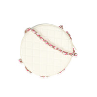 Pink White Lambskin PVC Round Coco Lifesaver