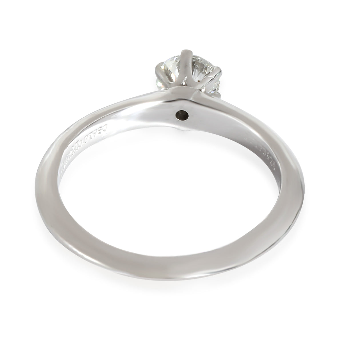 Solitaire Diamond Engagement Ring in Platinum H VS2 0.45 CTW