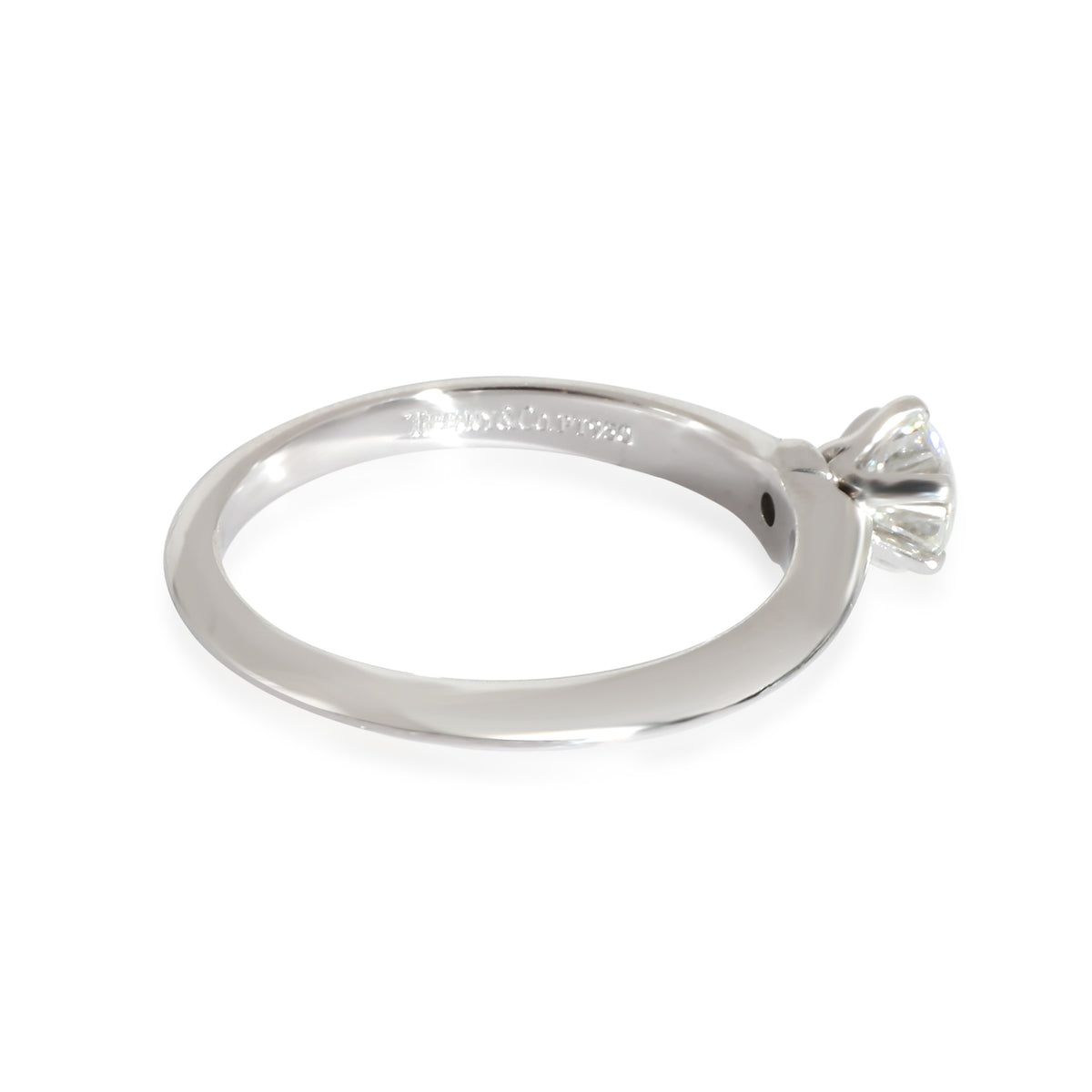 Solitaire Diamond Engagement Ring in Platinum H VS2 0.45 CTW