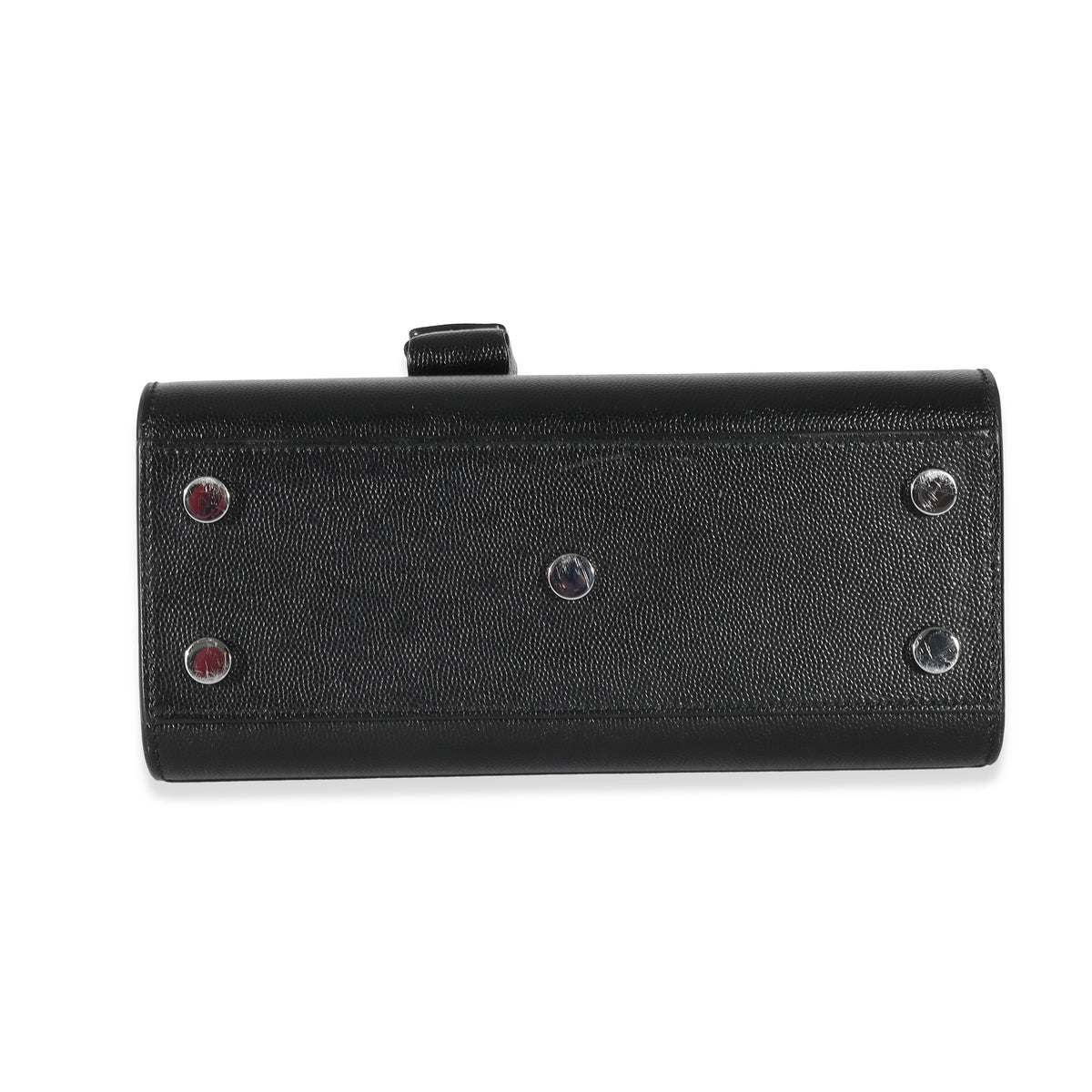 Black Grained Leather Nano Sac De Jour