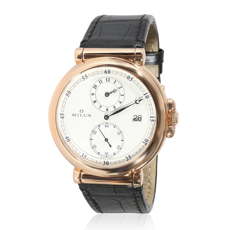 Milus Zetios Regulator ZET-ZP01 Men's Watch in 18kt Rose Gold