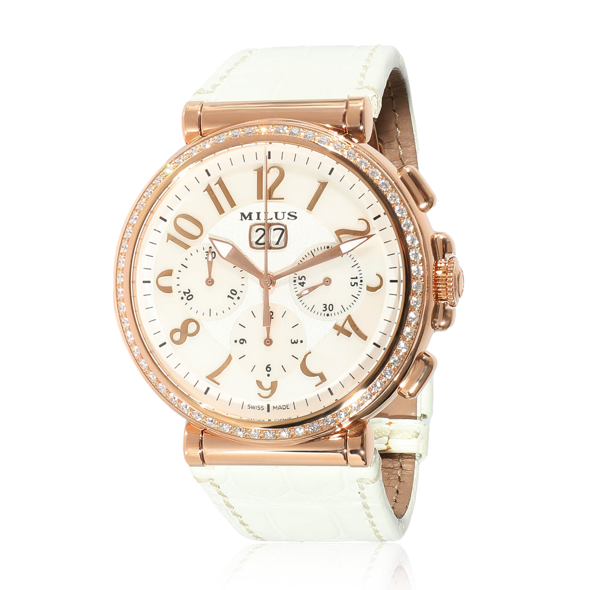 Zetios Chrono ZETC-ZP01 Mens Watch in 18kt Rose Gold