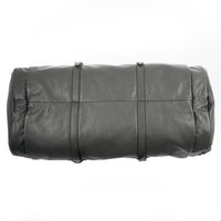 Grey Leather Tonal Double GG Large Duffle