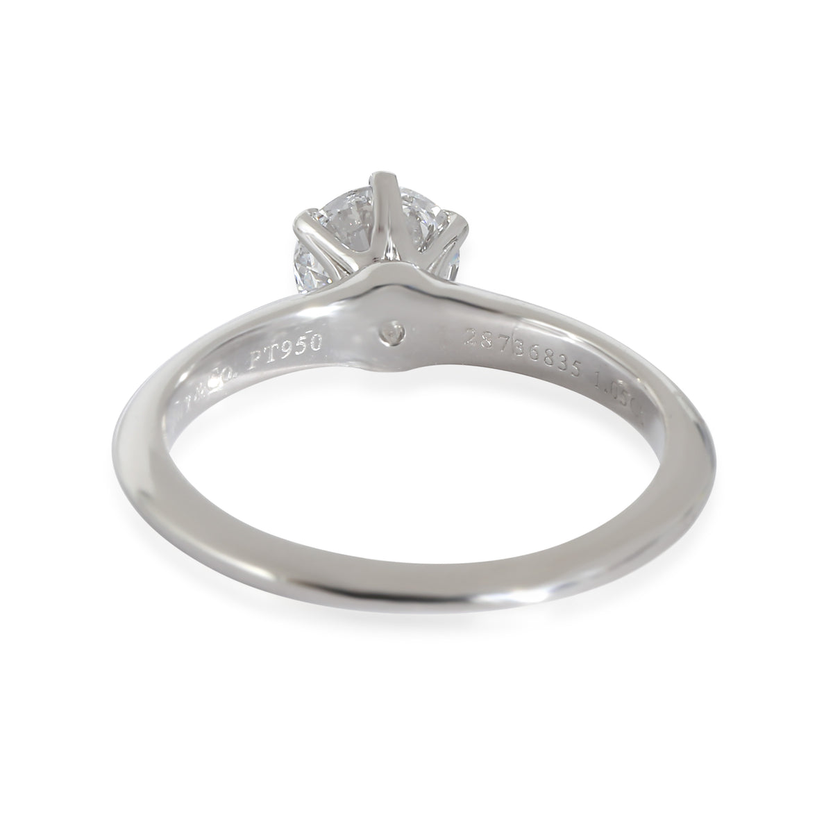 Tiffany & Co. 1.05 ct Round Brilliant Diamond Engagement Ring bv