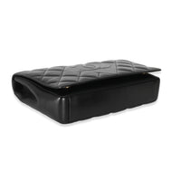 Chanel Black Diamond Quilted CC Medium Flap Bag Handbag av
