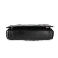 Chanel Black Diamond Quilted CC Medium Flap Bag Handbag clasp