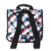 Blue White Red Nylon Airline Backpack