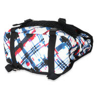 Blue White Red Nylon Airline Backpack