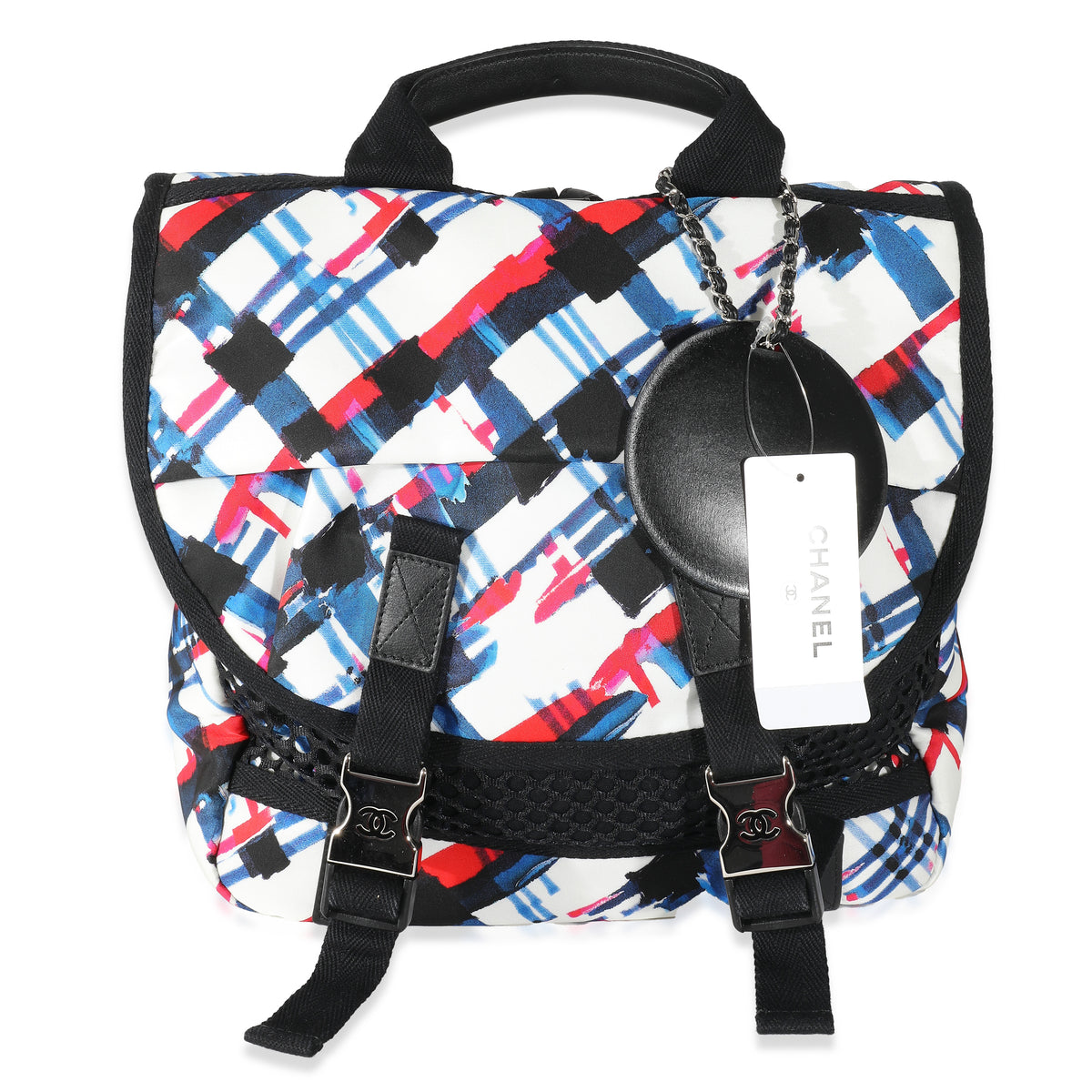 Blue White Red Nylon Airline Backpack