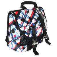 Blue White Red Nylon Airline Backpack