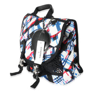 Blue White Red Nylon Airline Backpack