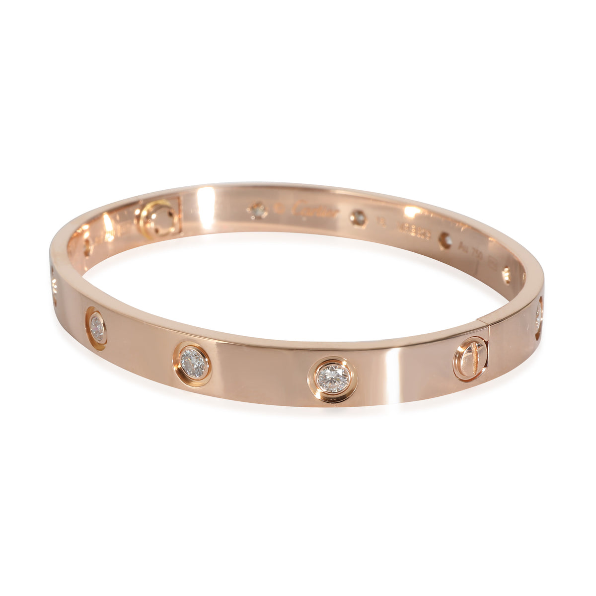 Cartier Rose Gold Diamond Love Bracelet sv