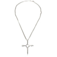 Elsa Peretti Infinity Cross Pendant in Sterling Silver on a Chain