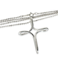 Elsa Peretti Infinity Cross Pendant in Sterling Silver on a Chain