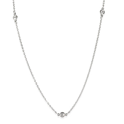 Elsa Peretti 5 Station Diamonds by the Yard Neclace, Platinum