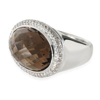 Signature Oval Cocktail Ring in  Sterling Silver 0.5 CTW