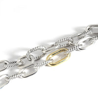 Madison Necklace in  1/4 750 Yellow Gold/Sterling Silver